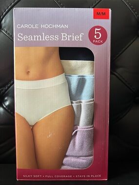 Carole Hochman Seamless Brief 5-Pack Size Medium